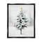 Stupell Industries Snowy Christmas Tree Landscape Framed Floater Canvas Wall Art